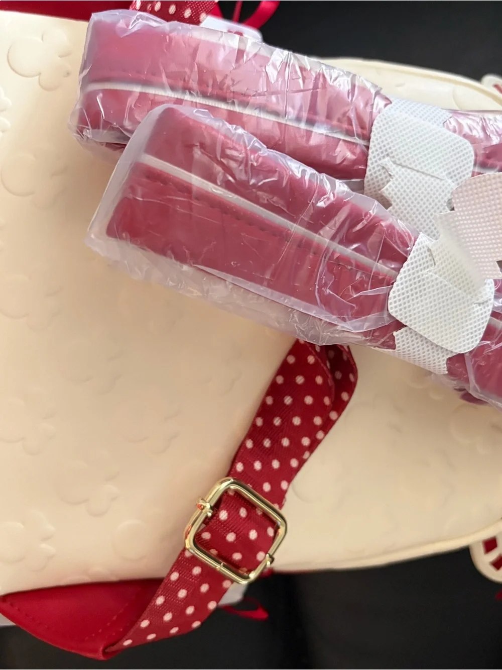 Disney x Loungefly Minnie Bow Red & White Rock the Dots Coquette Mini Backpack